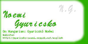 noemi gyuricsko business card